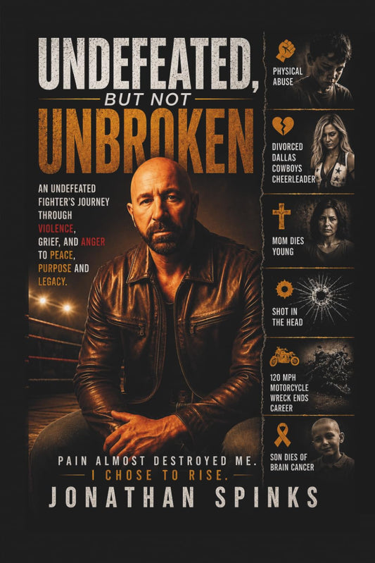 Undefeated But Not Unbroken: An Undefeated Fighters Journey through Violence, Grief, and Anger to Peace, Purpose and Legacy.