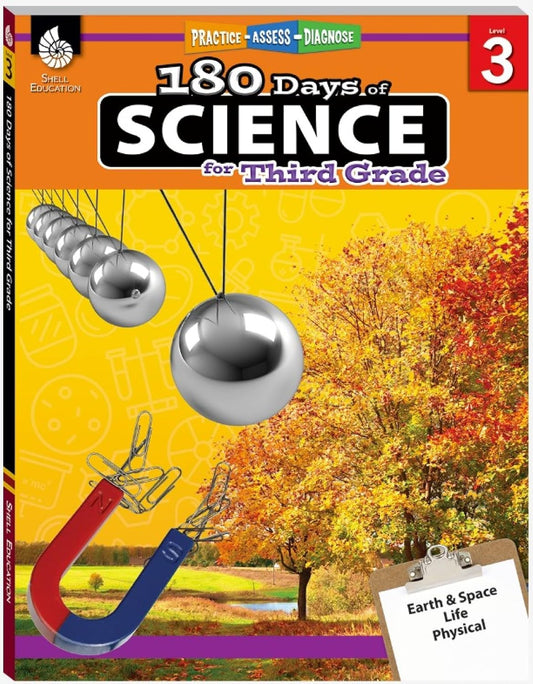 180 Days™: Science for Third Grade: Practice, Assess, Diagnose