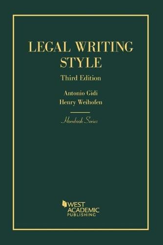 Legal Writing Style (Hornbooks)