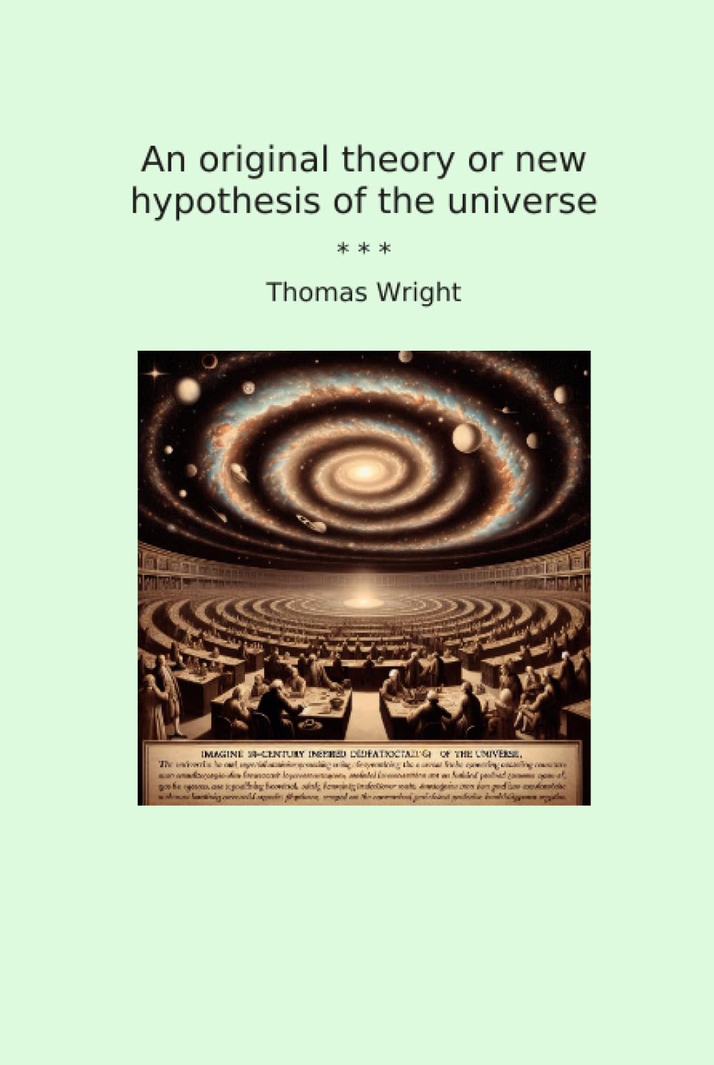 An original theory or new hypothesis of the universe (Classic Books)
