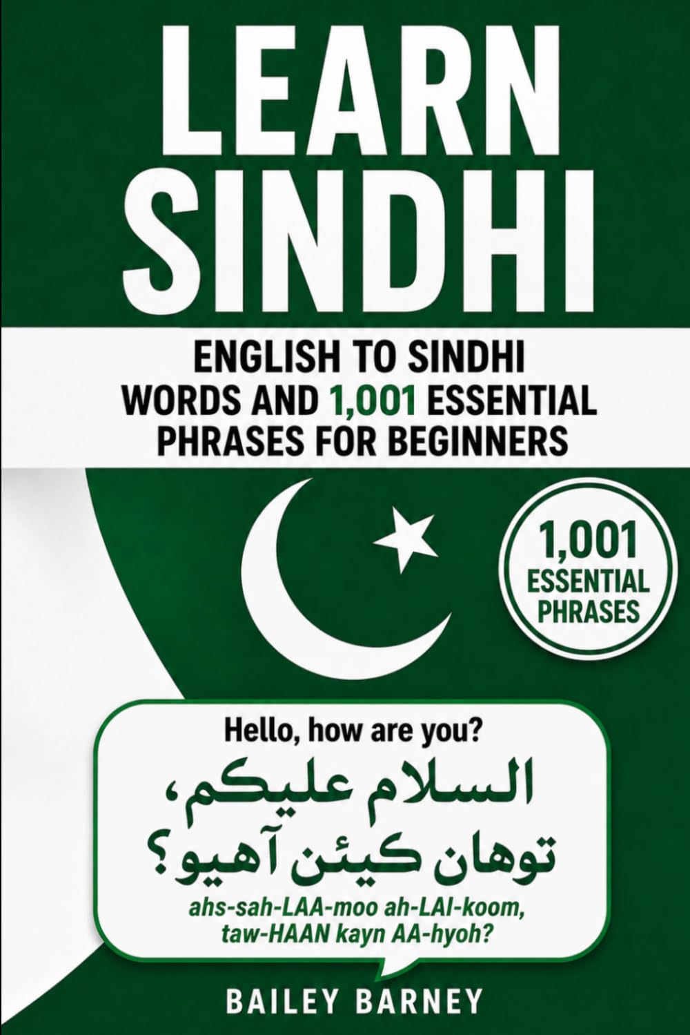 Learn Sindhi: English to Sindhi Words and 1,001 Essential Phrases for Beginners