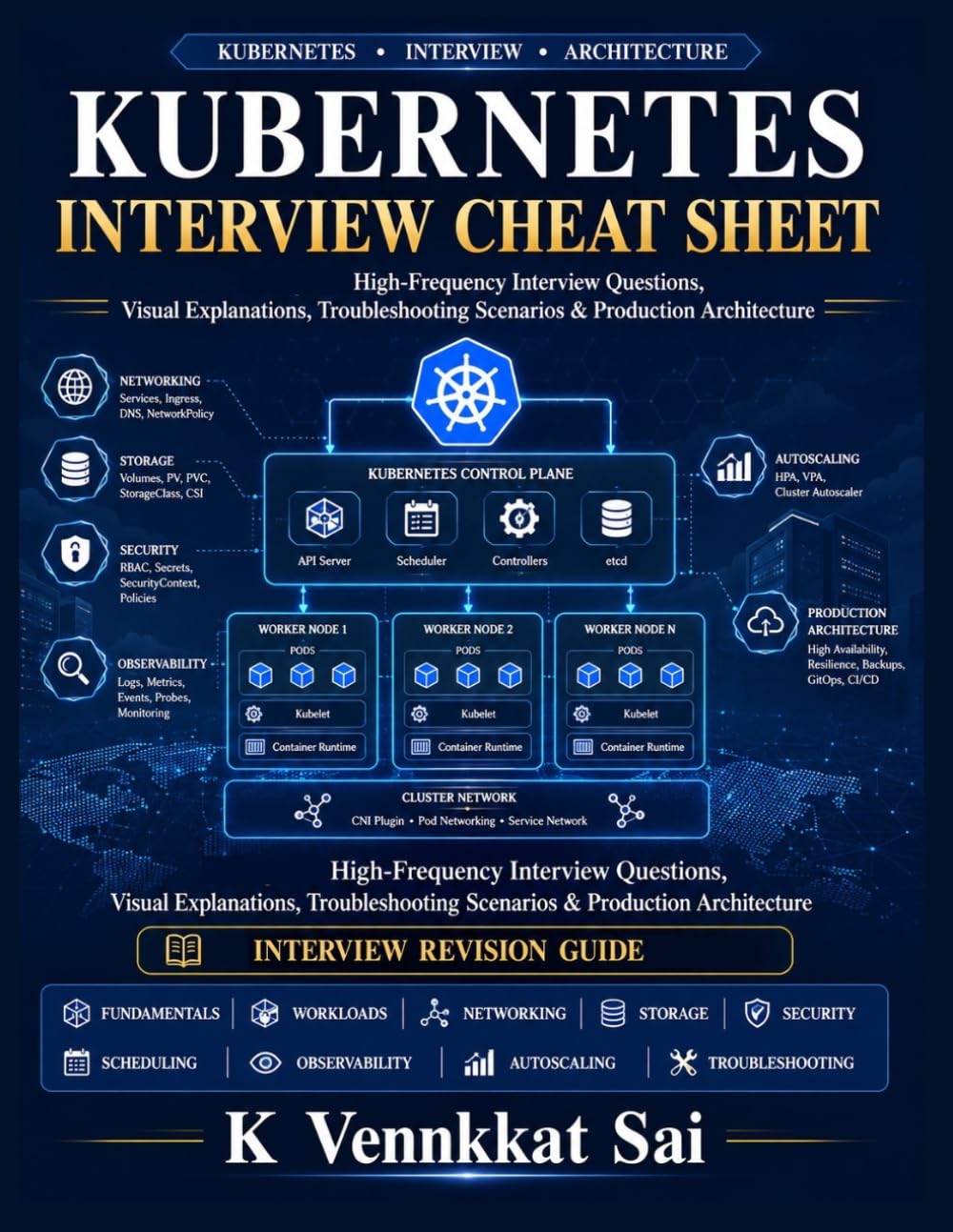 Kubernetes Interview Cheat Sheet: High-Frequency Questions, Visual Explanations, Troubleshooting Scenarios & Production Architecture (Kubernetes Interview Mastery Series)