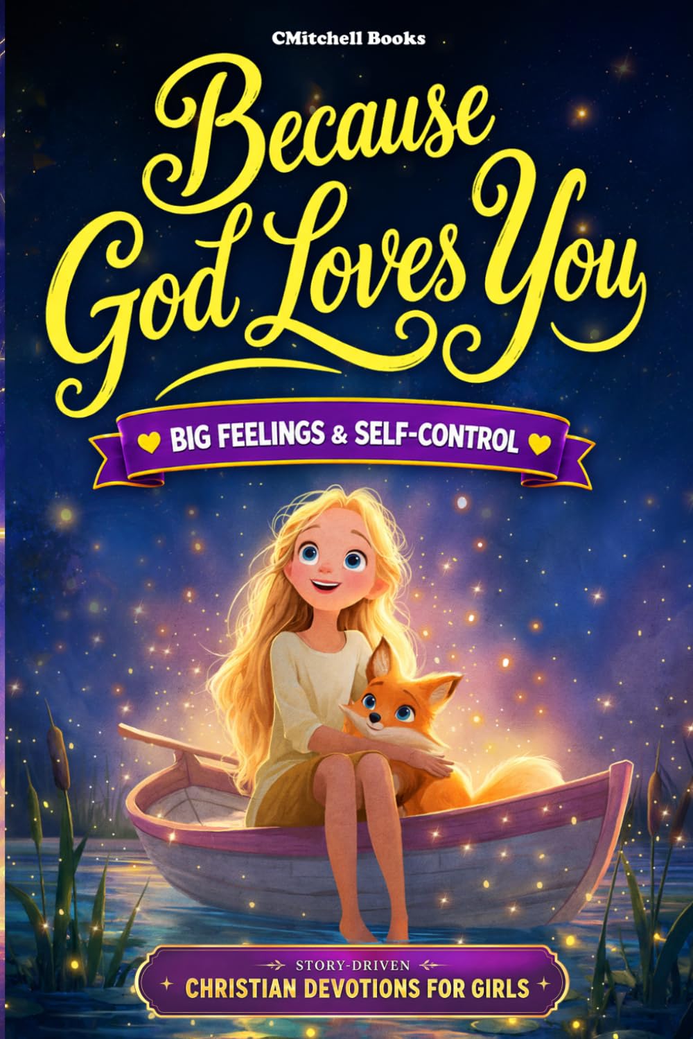 Because God Loves You, Self-Control & Big Feelings, Christian Short Stories and Devotions for Girls: A Story-Driven Devotional with Faith Guides & Missions to Grow Trust in God, Patience & Character