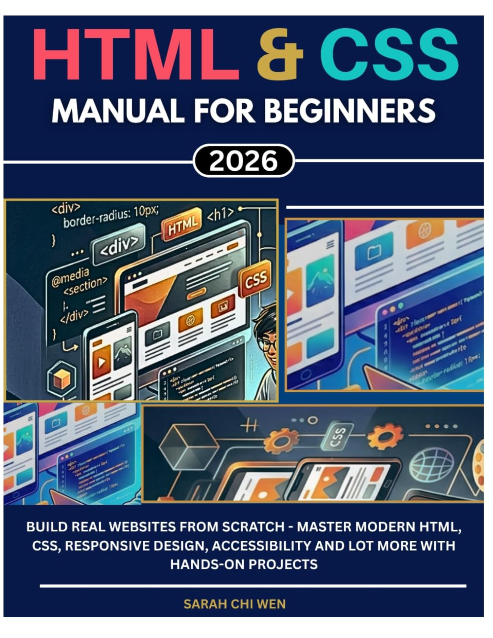 HTML & CSS Manual for Beginners 2026: Build Real Websites from Scratch - Master Modern HTML, CSS, Responsive Design, Accessibility and a Lot more with Hands-On Projects
