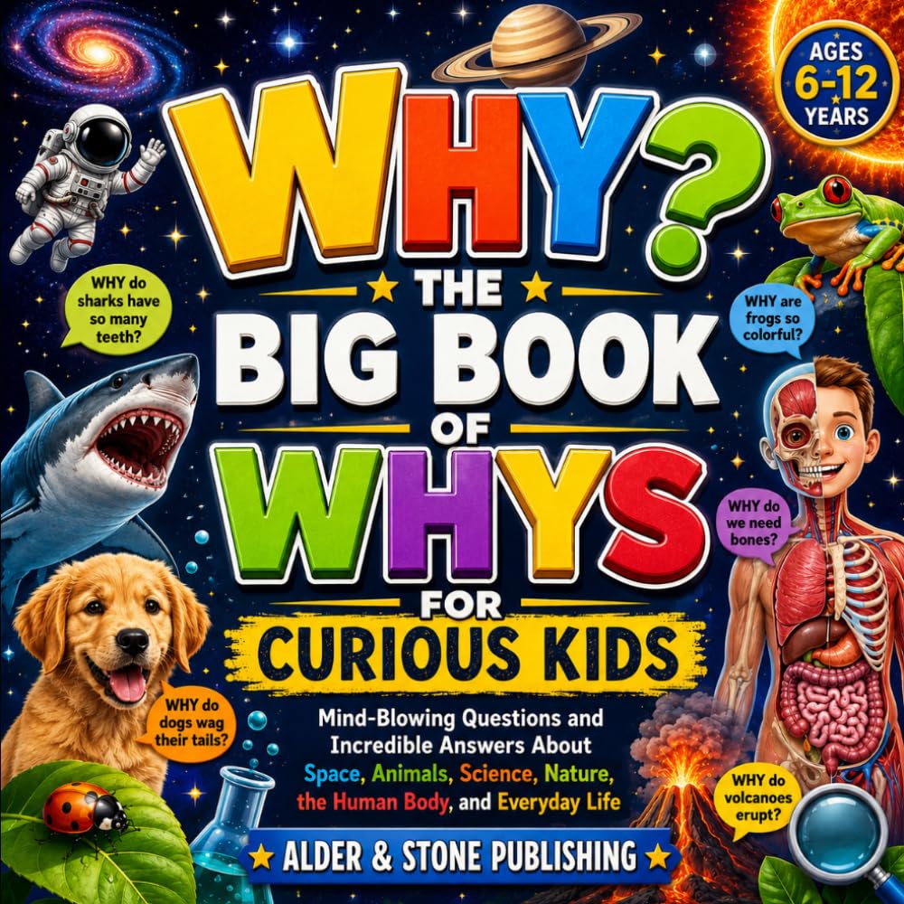 WHY? The Big Book Of Whys For Curious Kids: Mind-Blowing Questions and Incredible Answers About Space, Animals, Science, Nature, the Human Body, and Everyday Life