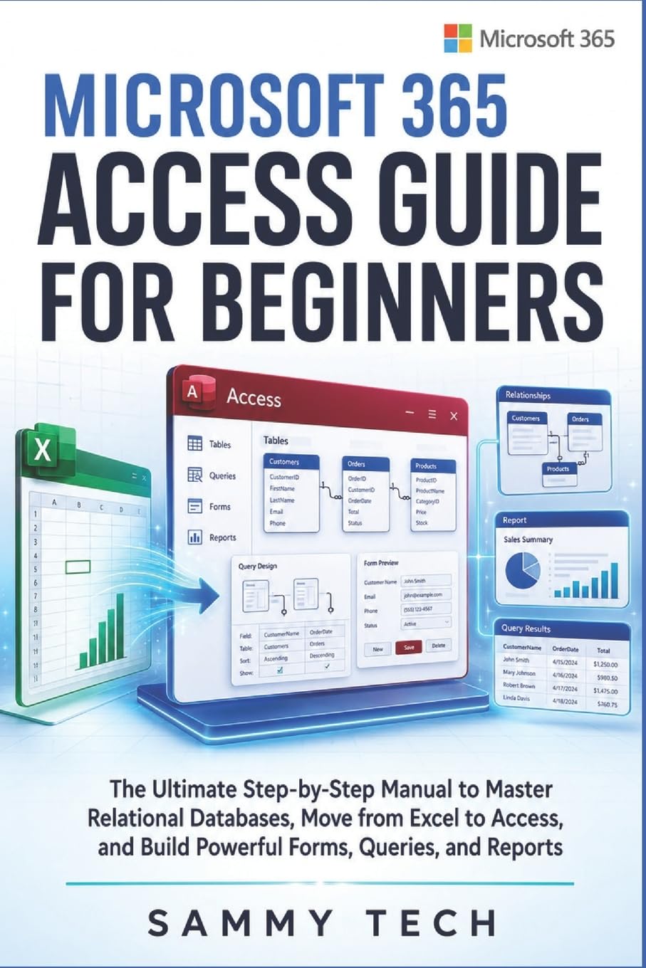 Microsoft 365 Access Guide For Beginners: The Ultimate Step-by-Step Manual to Master Relational Databases, Move from Excel to Access, and Build ... and Reports (Microsoft Handbook Collection)