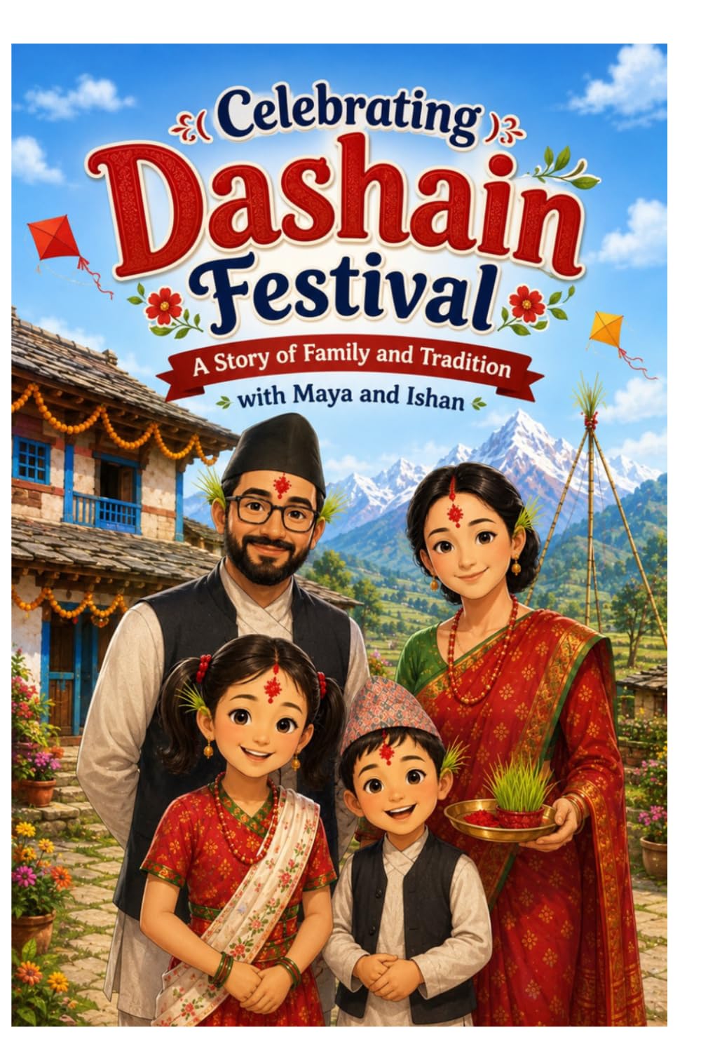 Celebrating Dashain Festival - A Story of Family and Tradition with Maya and Ishan: A Heartwarming Children’s Story of Family, Tradition, and Nepali Culture ( age 4-10)