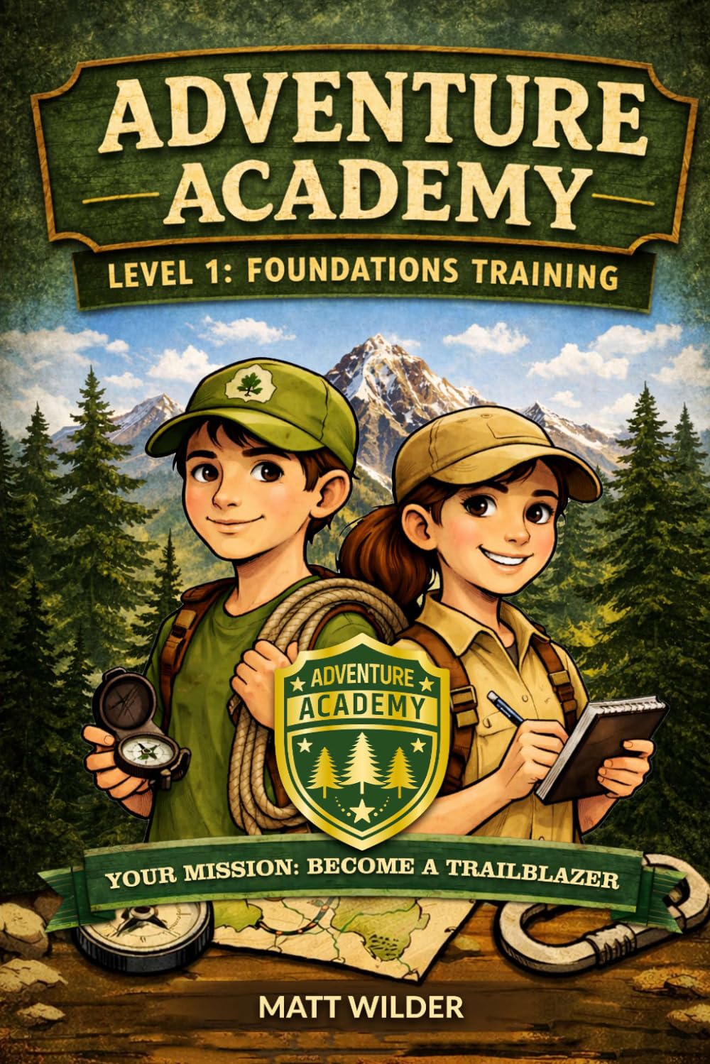 Adventure Academy Outdoor Survivor Missions for Kids: Level 1: Foundations Training - 27 Hands-On Challenges to Master Fire, Shelter, Water, Signaling, and Survival Thinking