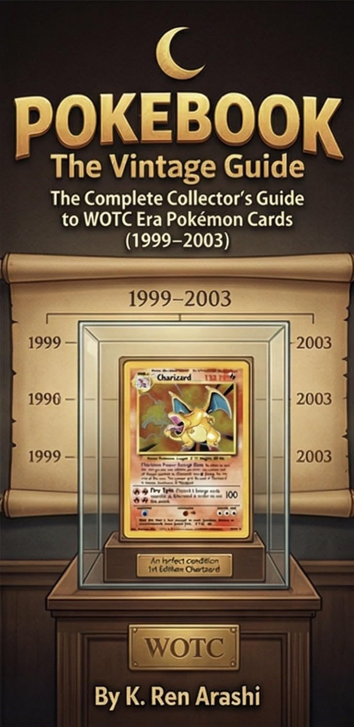Pokebook: The Vintage Guide: The Complete Collector's Guide to WOTC Era Pokémon Cards — 1st Edition, Shadowless, Unlimited, Grading & Values (2026 Edition)