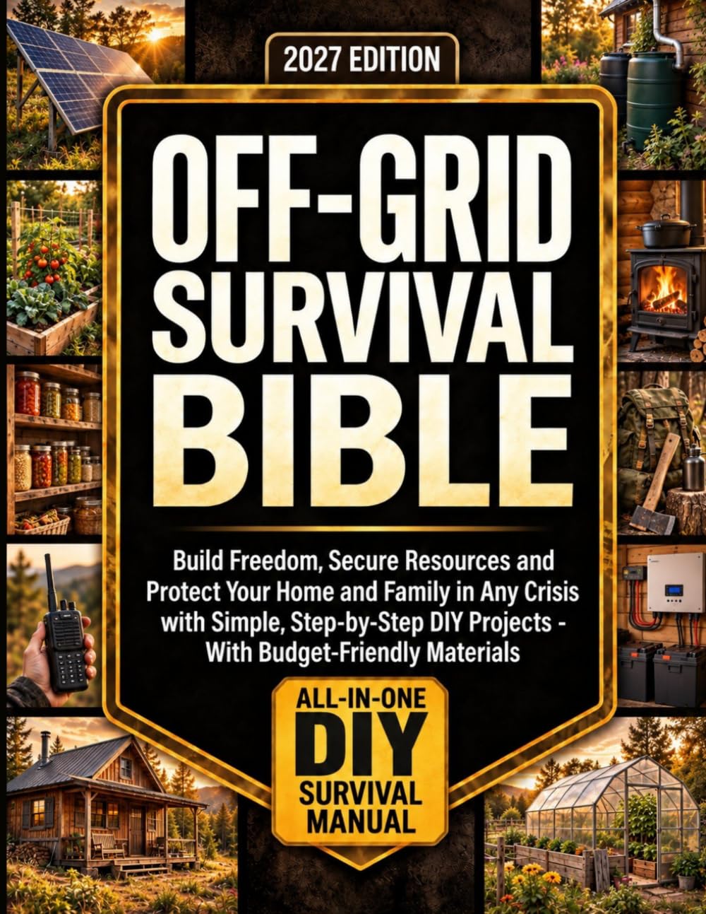 The Off-Grid Survival Bible: Build Freedom, Secure Resources and Protect Your Home and Family in Any Crisis with Simple, Step-by-Step DIY Projects – With Budget-Friendly Materials