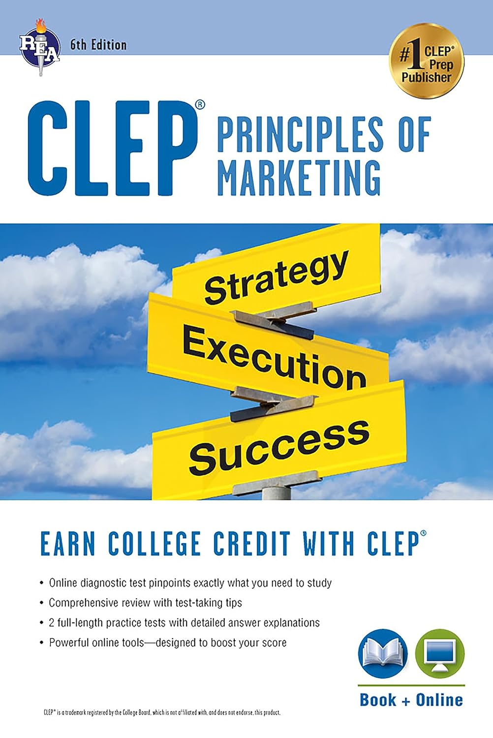 CLEP® Principles of Marketing Book + Online (CLEP Test Preparation)