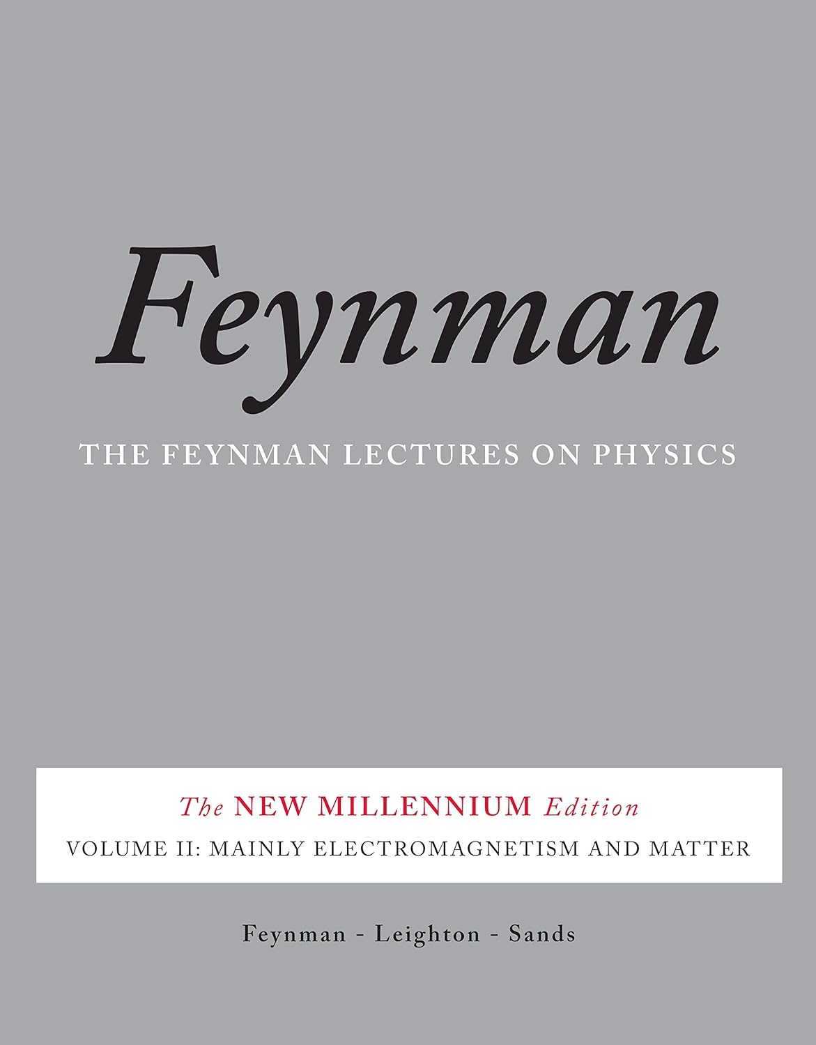 The Feynman Lectures on Physics, Vol. II: The New Millennium Edition: Mainly Electromagnetism and Matter (Volume 1)