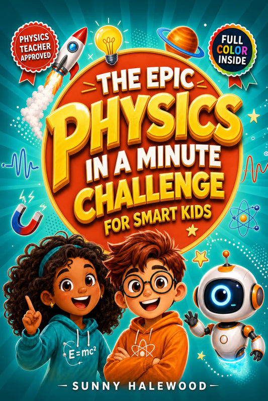 The Epic Physics in a Minute Challenge for Smart Kids: Full-Color Comic Stories & Screen-Free Level-Up Quizzes That Never Feel Like Homework — Educational Science Gifts for Boys & Girls (FunMinds)