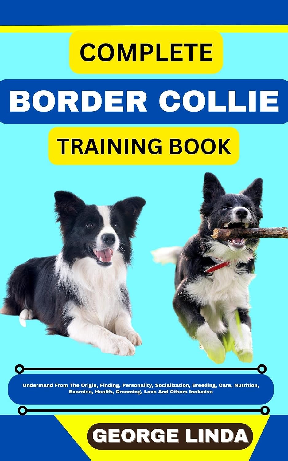 COMPLETE BORDER COLLIE TRAINING BOOK : Understand From The Origin, Finding, Personality, Socialization, Breeding, Care, Nutrition, Exercise, Health, Grooming, Love And Others Inclusive