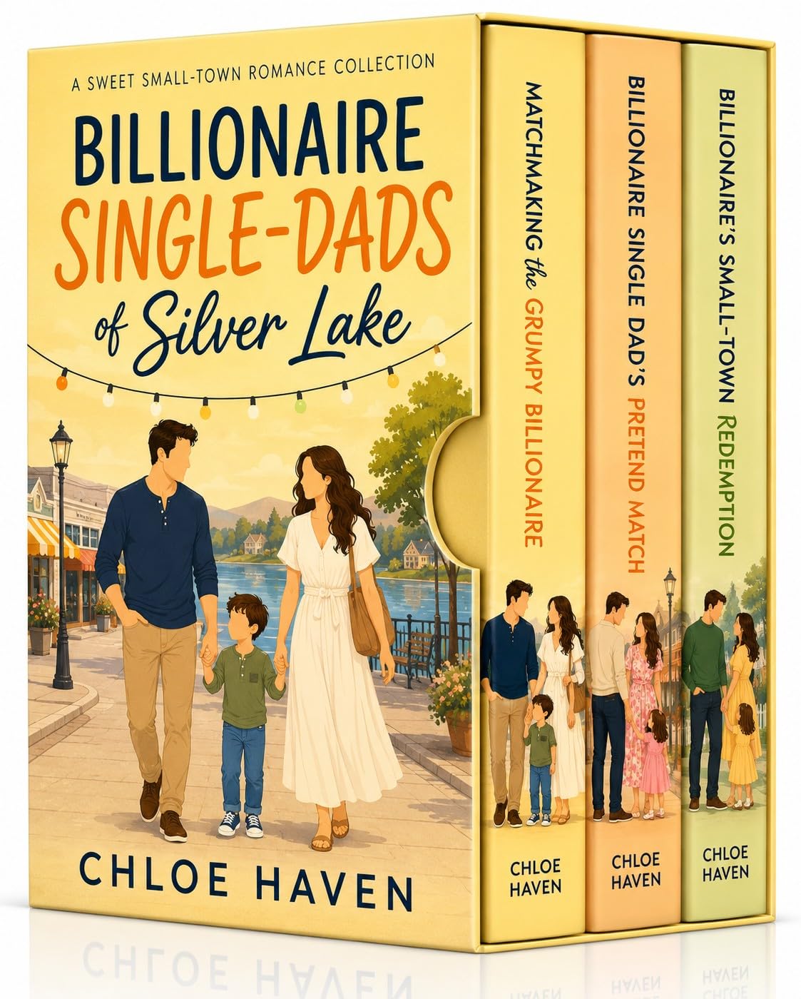 Billionaire Single-Dads of Silver Lake: A Sweet Small-Town Romance Collection