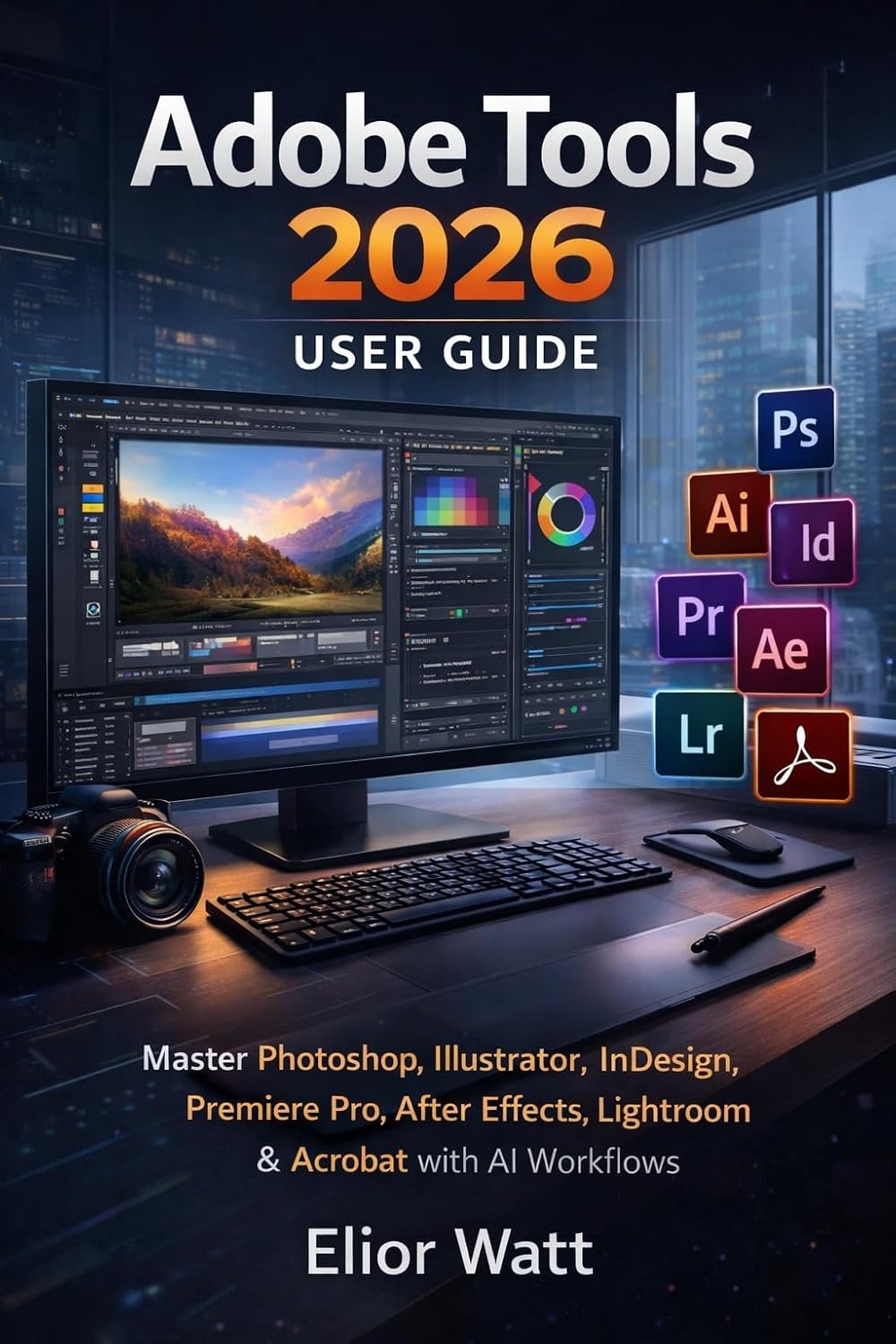 Adobe Tools 2026 User Guide: Master Photoshop, Illustrator, InDesign & Premiere Pro — A Practical Step-by-Step Guide to Graphic Design, Photo Editing, Desktop Publishing & Video Production