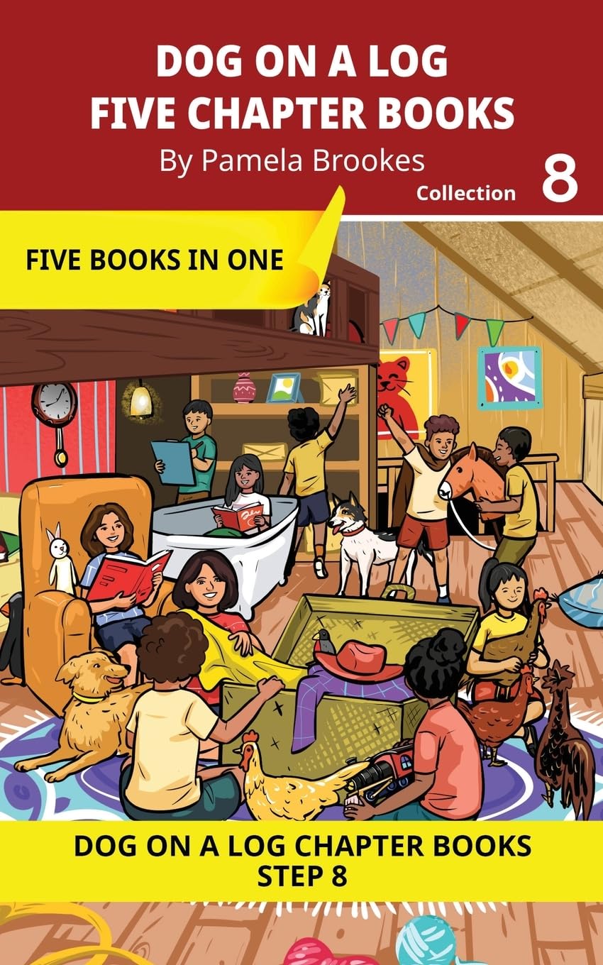 Five Chapter Books 8: Decodable Series for Students Learning to Read. For Developing Readers and Students with Dyslexia. (Step 8 Two-Syllable Words ... (DOG ON A LOG Chapter Book Collections)