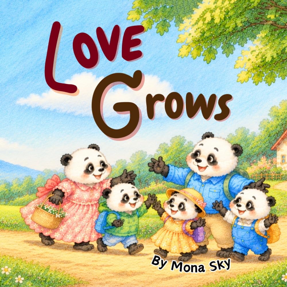 Love Grows: A Gentle Panda Story About Family Changes and Life in a Stepfamily and Blended Family