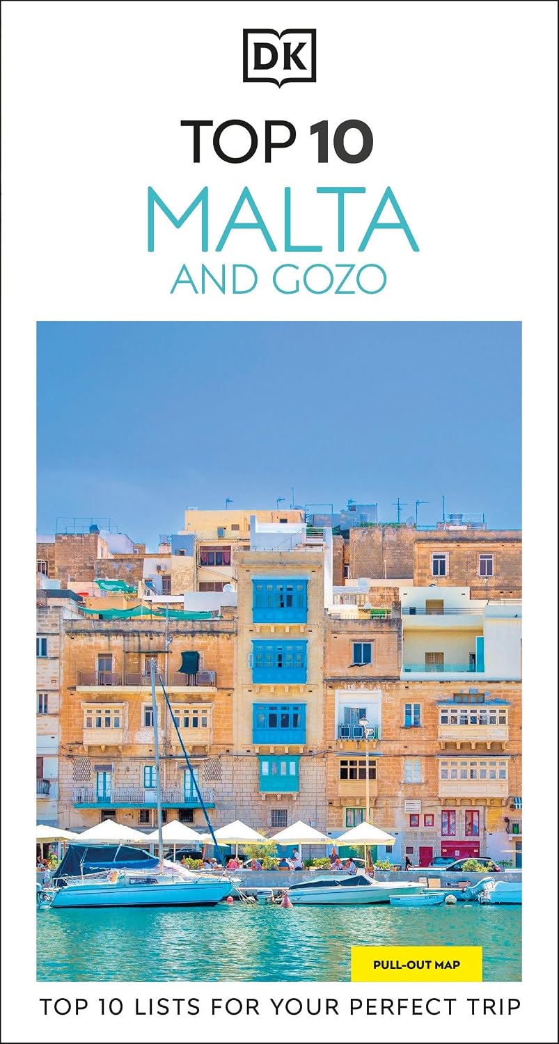 DK Top 10 Malta and Gozo: Top 10 lists for your perfect trip, plus an all-weather folded map (Pocket Travel Guide)