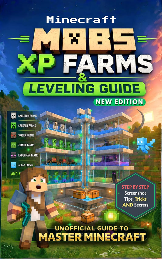 Unofficial Minecraft Mob Farms: Build Mob Spawners, XP Farms, Blaze & Enderman Farms, Level Up Fast, Earn Rare Loot, and Master Survival (Ultimate Unofficial Minecraft Guide Series)