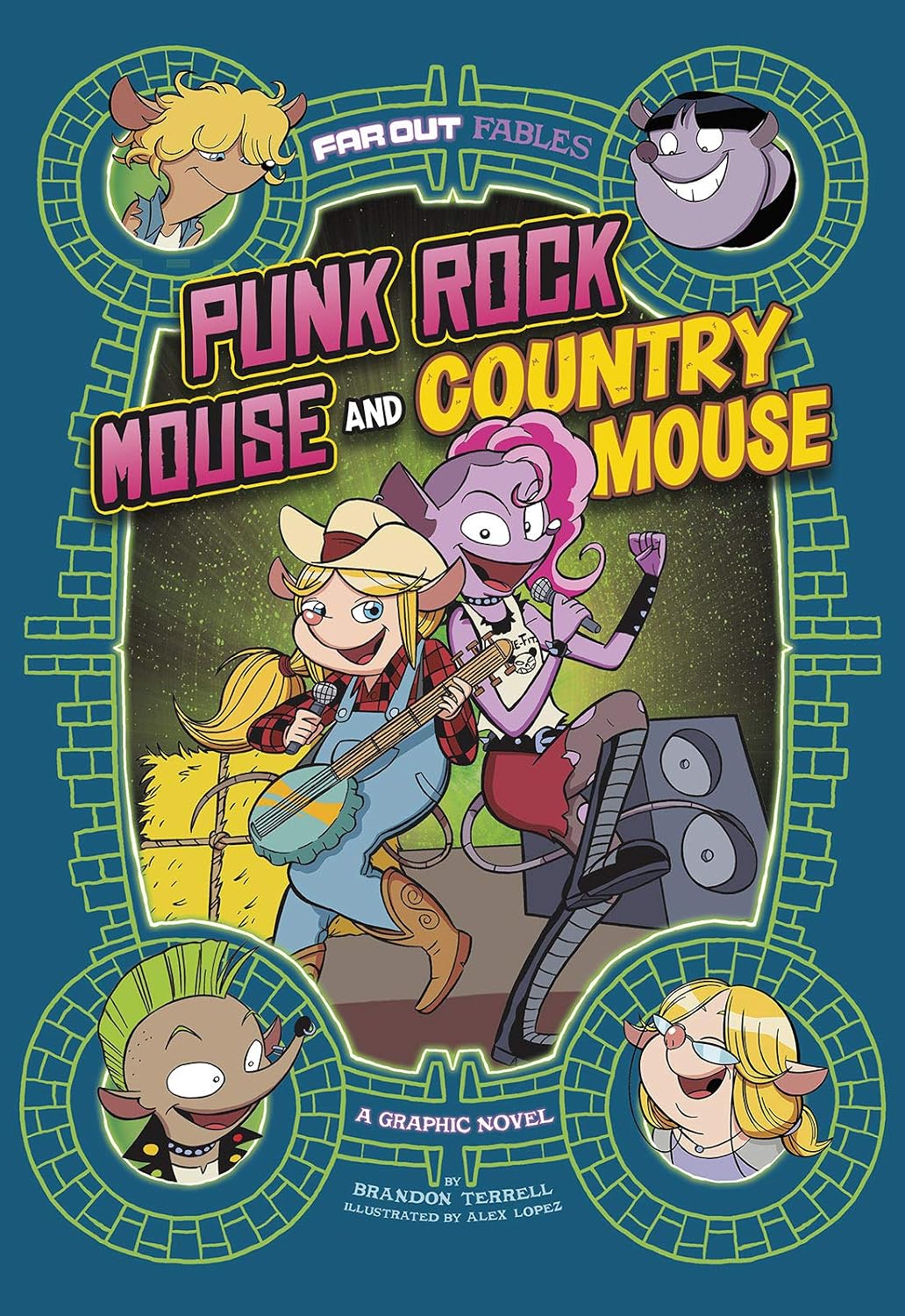 Punk Rock Mouse and Country Mouse: A Graphic Novel (Far Out Fables)