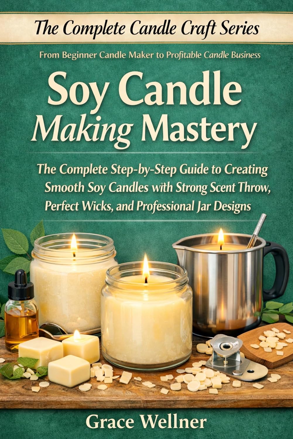 Soy Candle Making Mastery: The Complete Step-by-Step Guide to Creating Smooth Soy Candles with Strong Scent Throw, Perfect Wicks, and Professional Jar ... (The Complete Candle Craft Series Book 2)