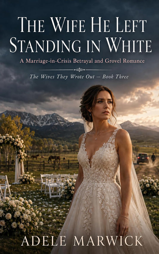 The Wife He Left Standing in White: A Marriage-in-Crisis Betrayal and Grovel Romance (The Wives They Wrote Out Book 3)