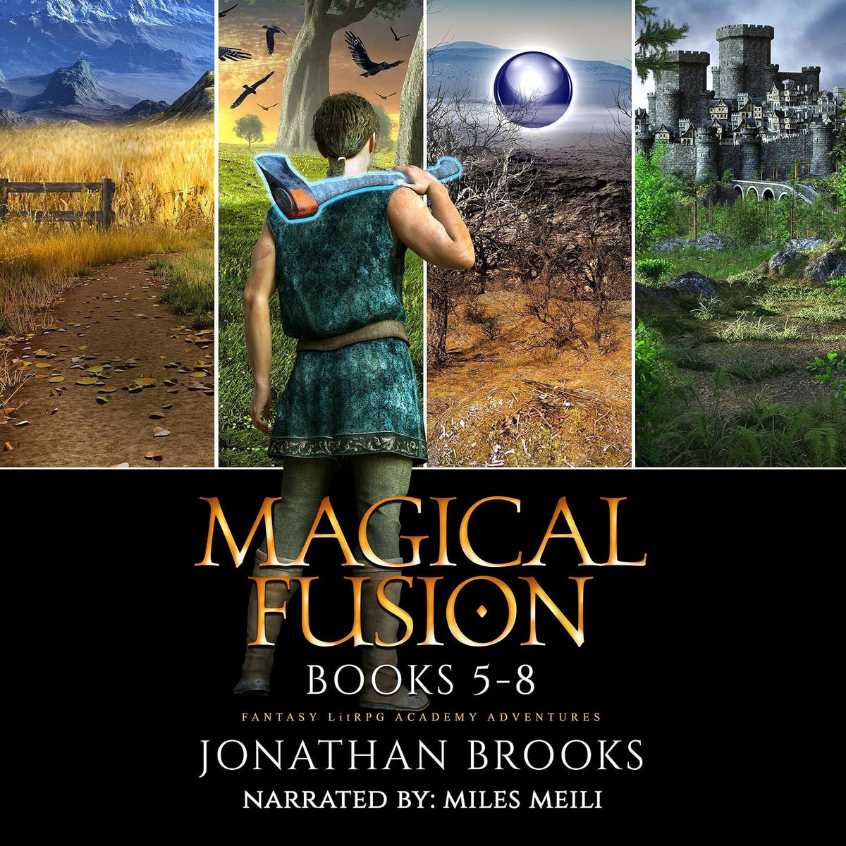 Magical Fusion Collection: Books 5-8: A Fantasy LitRPG Academy Adventure