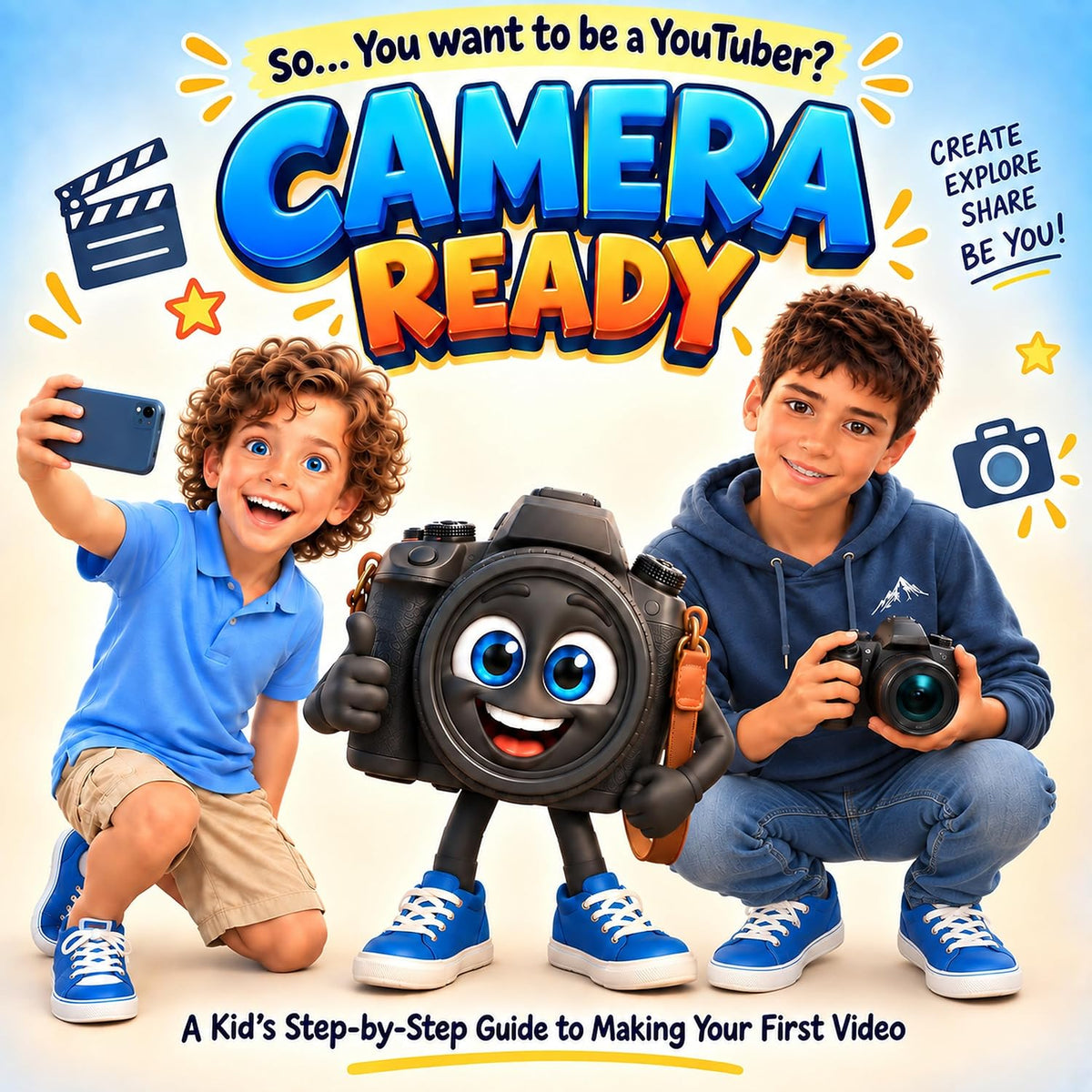 Camera Ready: So... You Want to Be a YouTuber? A Kid's Step-by-Step Guide to Making Your First Video