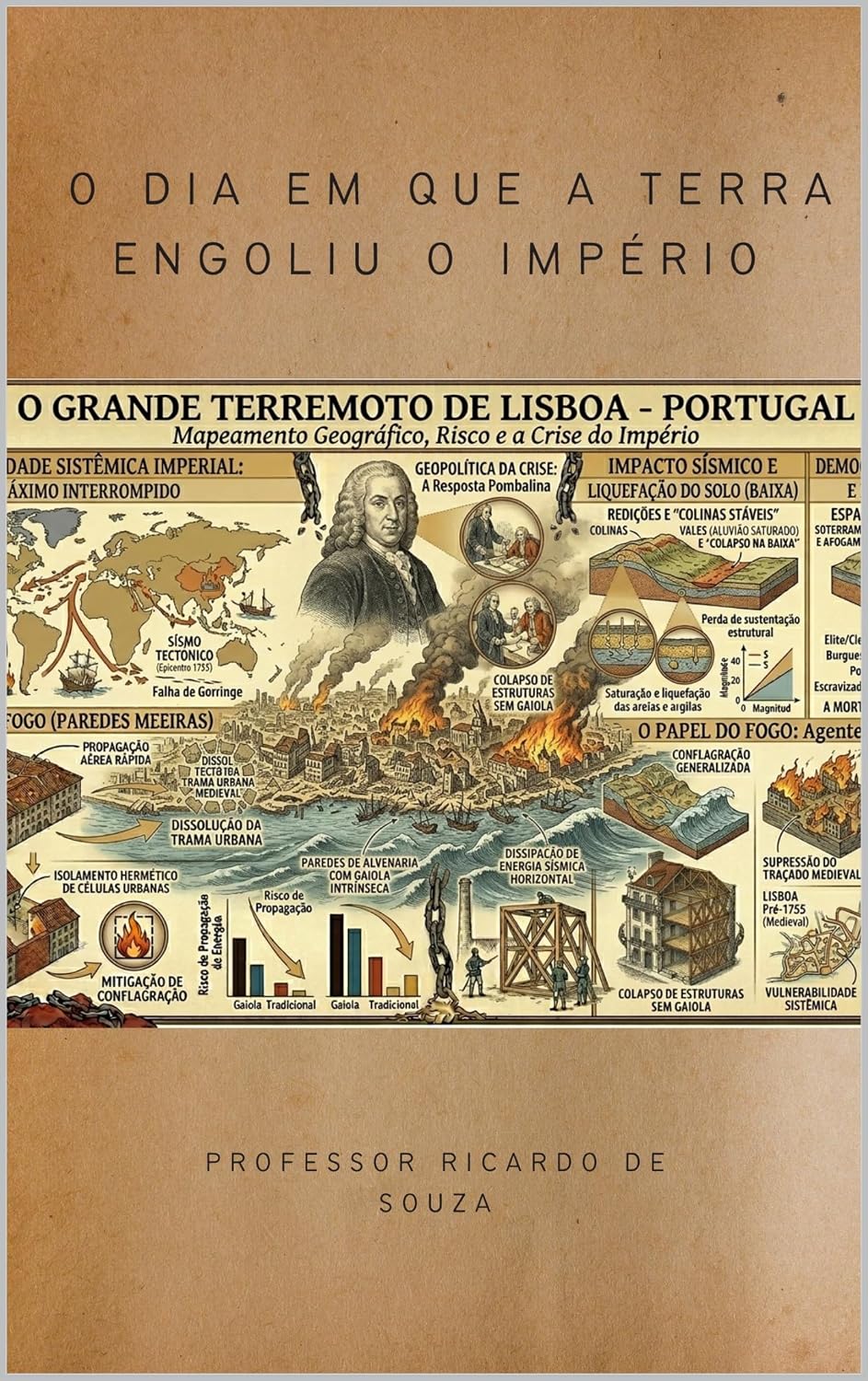 O Dia em que a Terra Engoliu o Império: O Grande Terremoto de Lisboa-Portugal (Portuguese Edition)