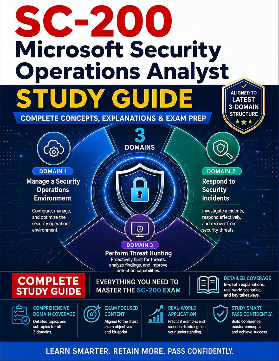 SC-200: Microsoft Security Operations Analyst Study Guide: Exam Prep Book with Microsoft Sentinel, Defender XDR & KQL Scripting (SC-200 Microsoft Security Operations Analyst Exam Prep)
